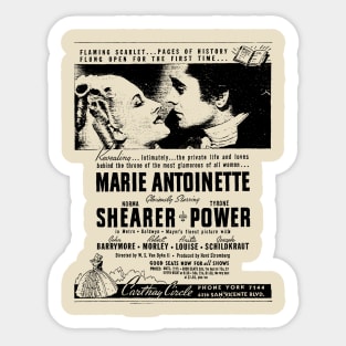 Marie Antoinette 1938 Sticker